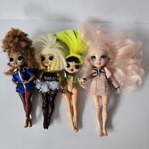Lot Of 4 LOL Surprise OMG MGA Entertainment Fashion Dolls Girls Play READ